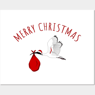 Merry Christmas Bin Chicken Posters and Art